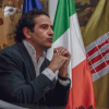 L'Amministratore Unico di ADISU Umbria, Giacomo Leonelli, interviene durante la conferenza stampa