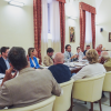 L’Amministratore Unico di ADiSU Umbria, Giacomo Leonelli, insieme ai rappresentanti delle istituzioni, delle università, degli enti locali e delle associazioni di categoria durante l’incontro dedicato al sostegno post laurea e alla valorizzazione dei talenti.